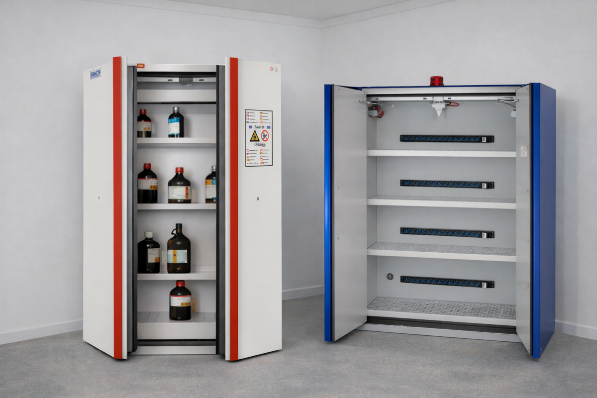 Armoire de sécurité pour produits chimiques professionnels