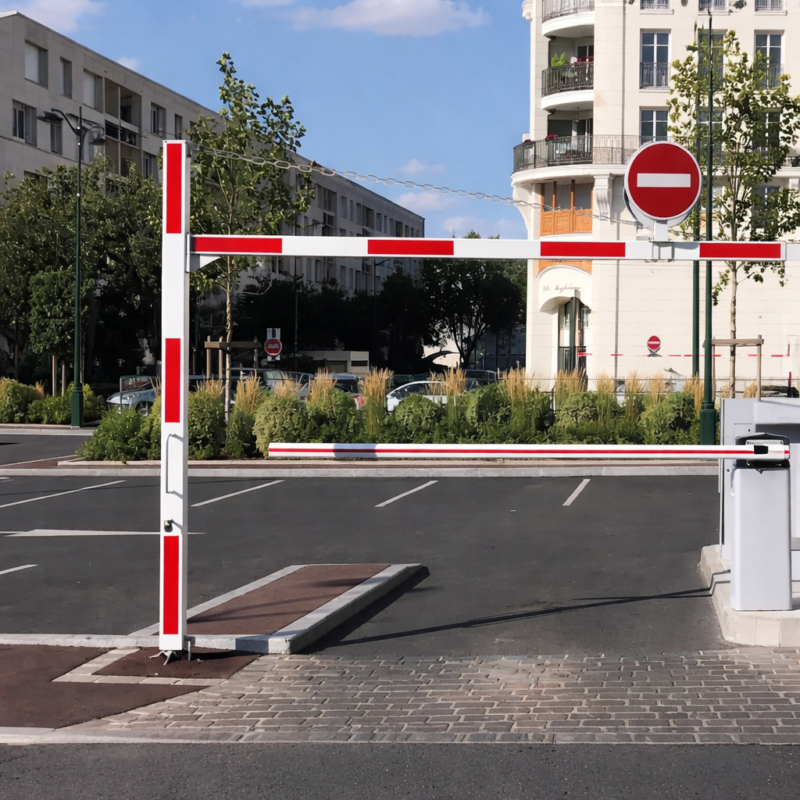 Équipements de sécurité parking industriel barrière et protection accès véhicules