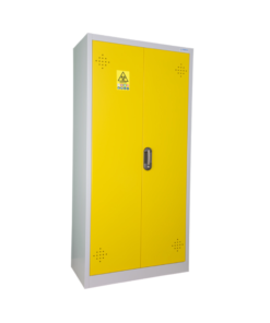 armoire de sécurité haute jaune pour stockage DASRI